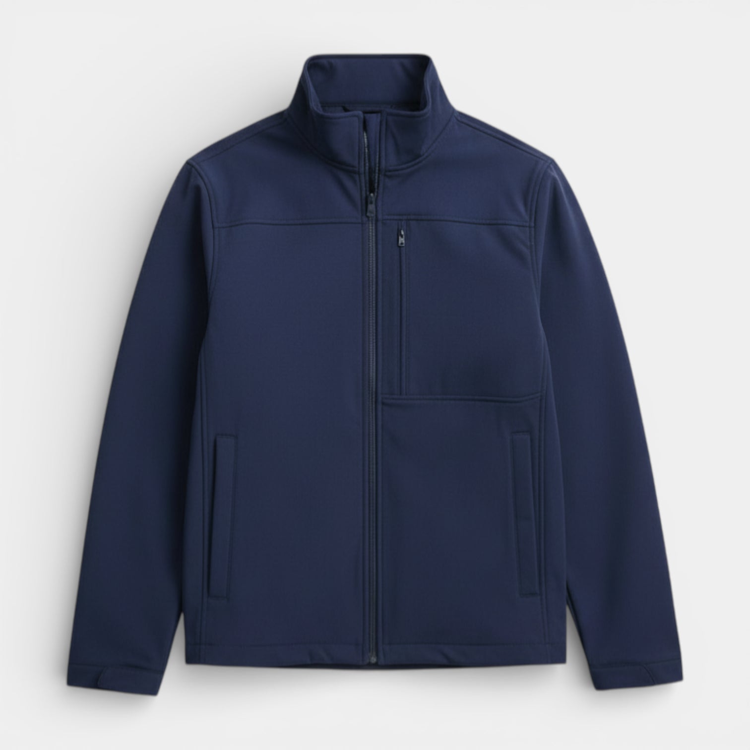 Vintares | Men’s Classic Zip-Up Jacket with Stand Collar