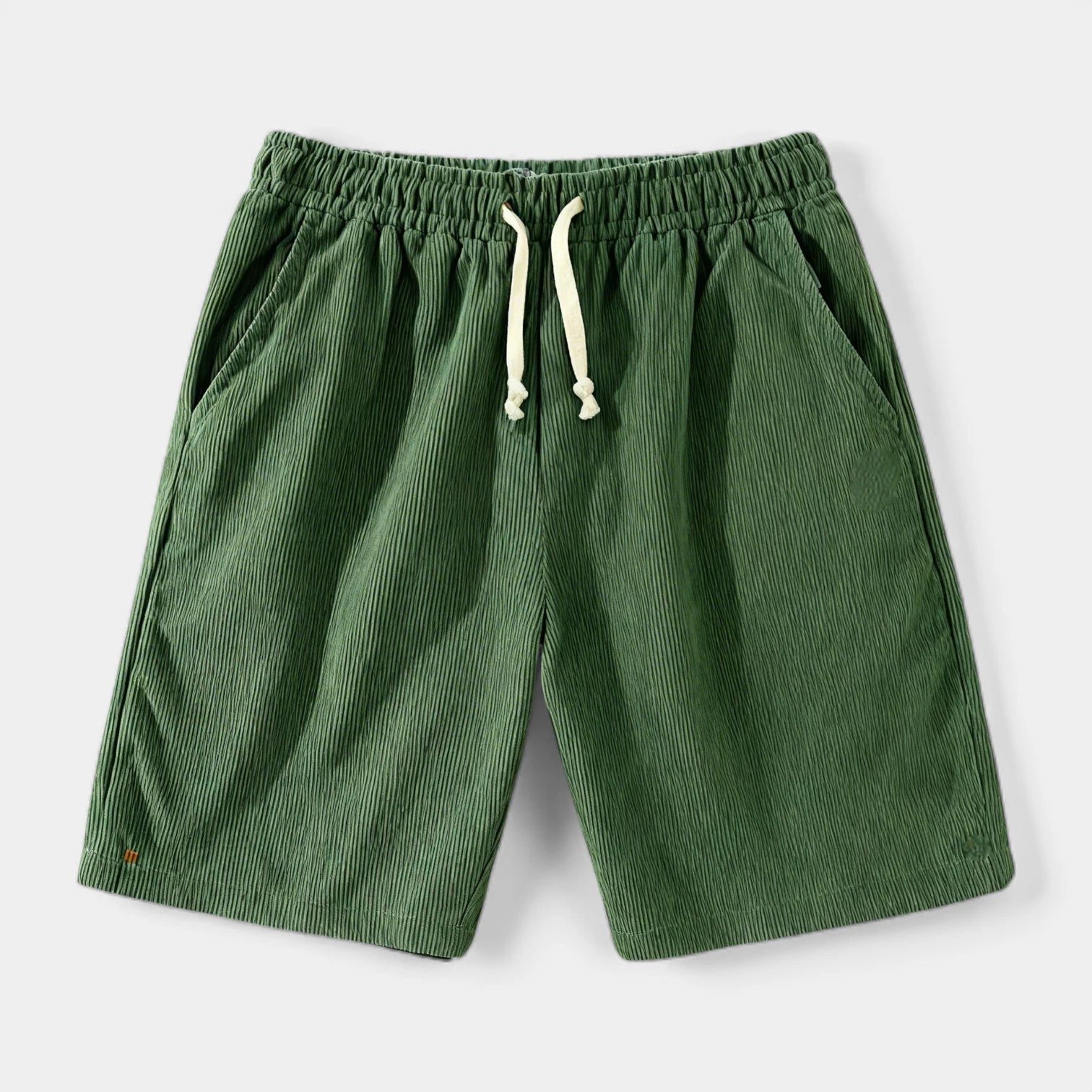 Vintares | Men’s Ribbed Drawstring Shorts - Elastic Waist