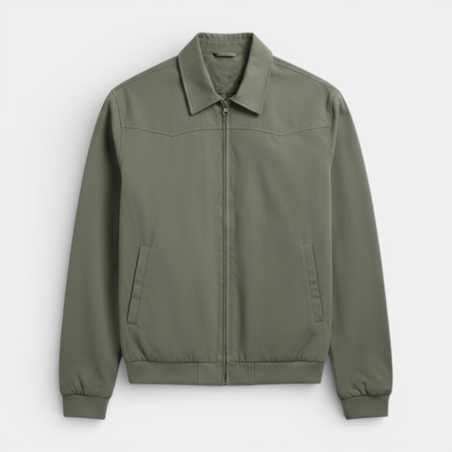 Vintares | Men’s Classic Zip-Up Jacket with Stand Collar