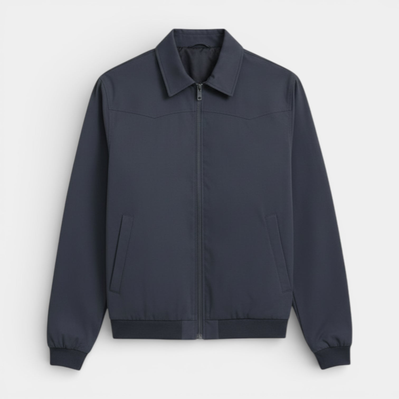 Vintares | Men’s Classic Zip-Up Jacket with Stand Collar