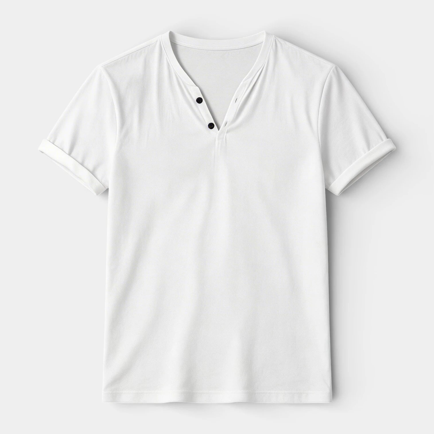 Henley T-Shirt Short Sleeve Regular Fit for Men