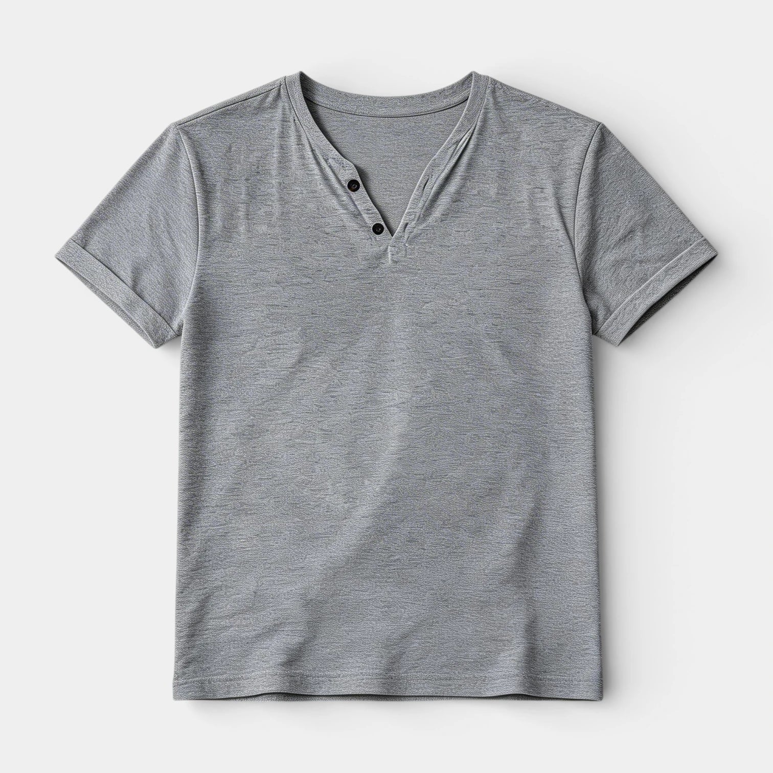Henley T-Shirt Short Sleeve Regular Fit for Men