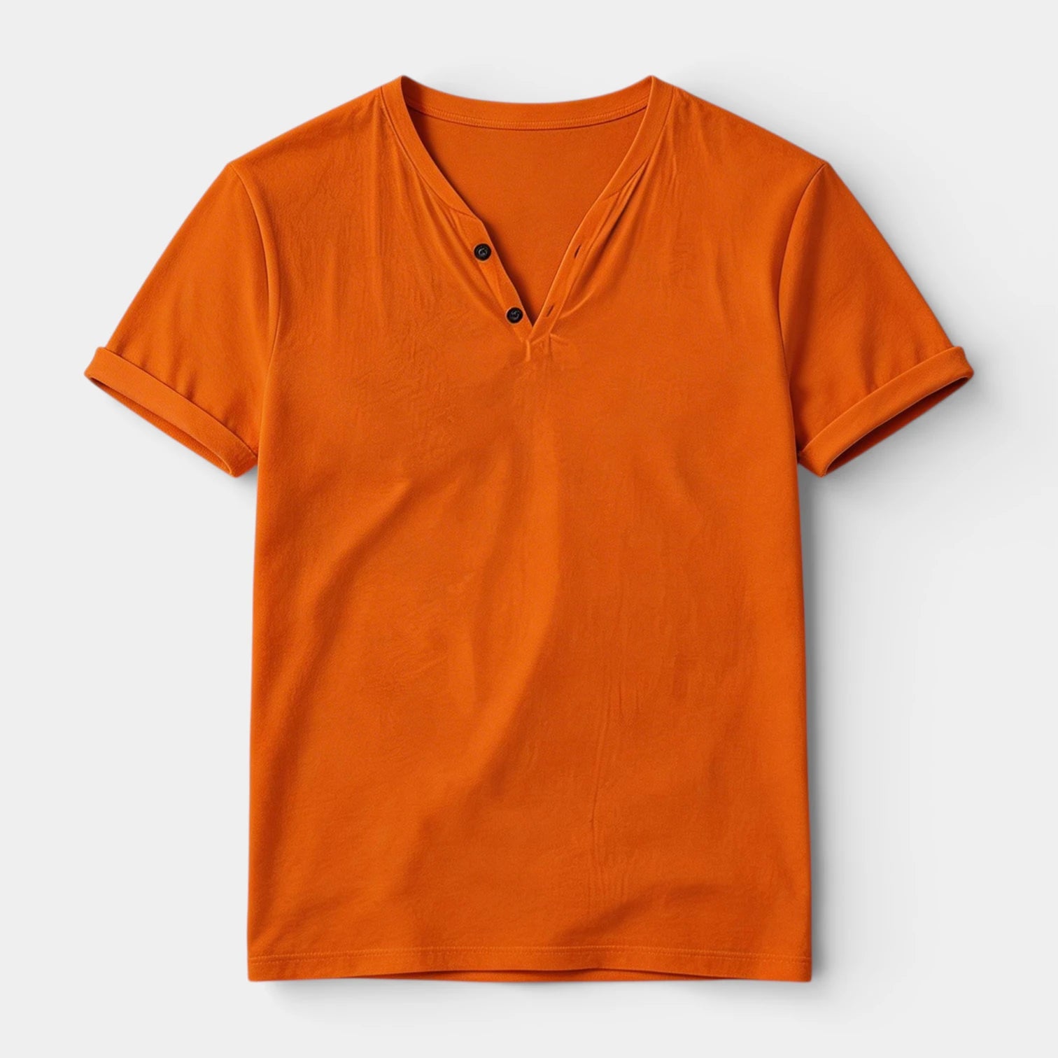 Henley T-Shirt Short Sleeve Regular Fit for Men