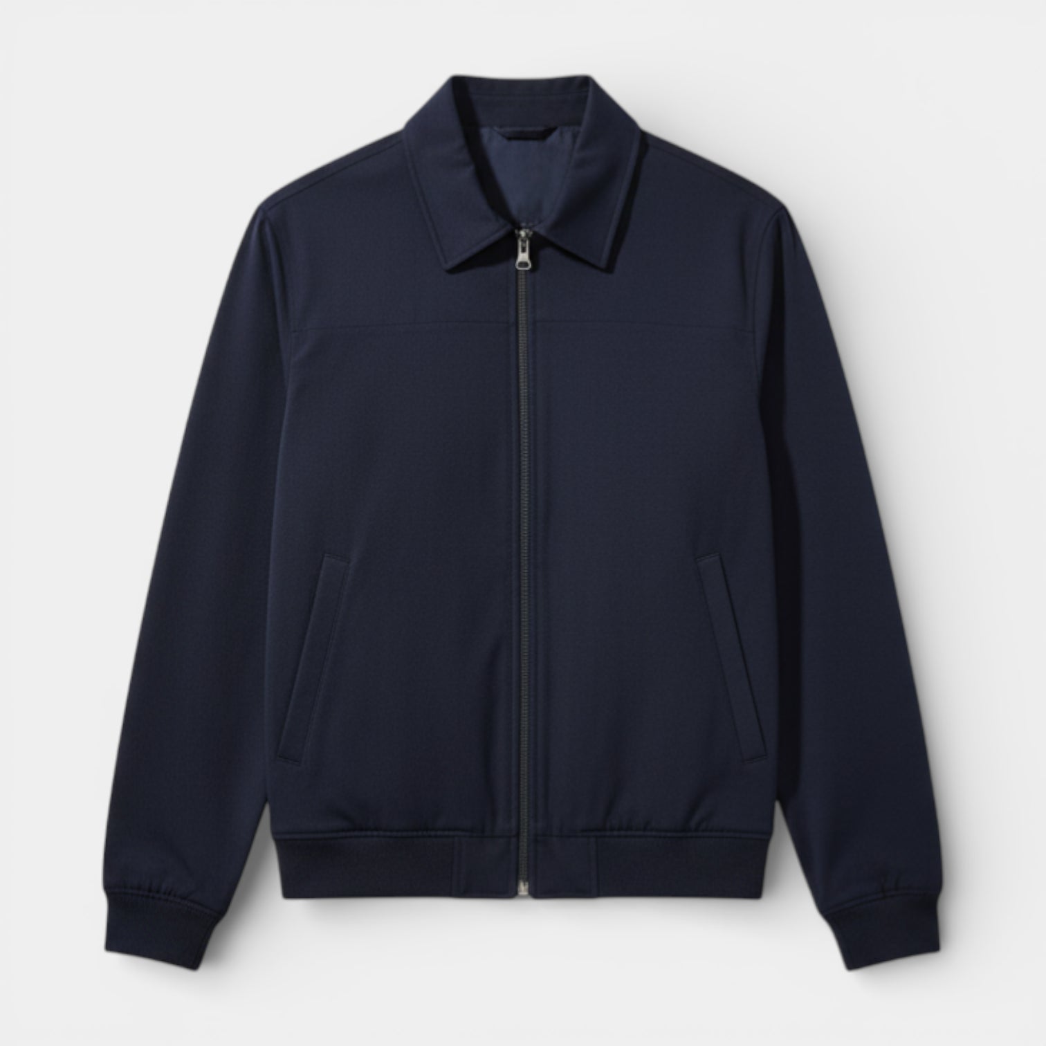 Vintares | Men’s Classic Zip-Up Jacket with Stand Collar