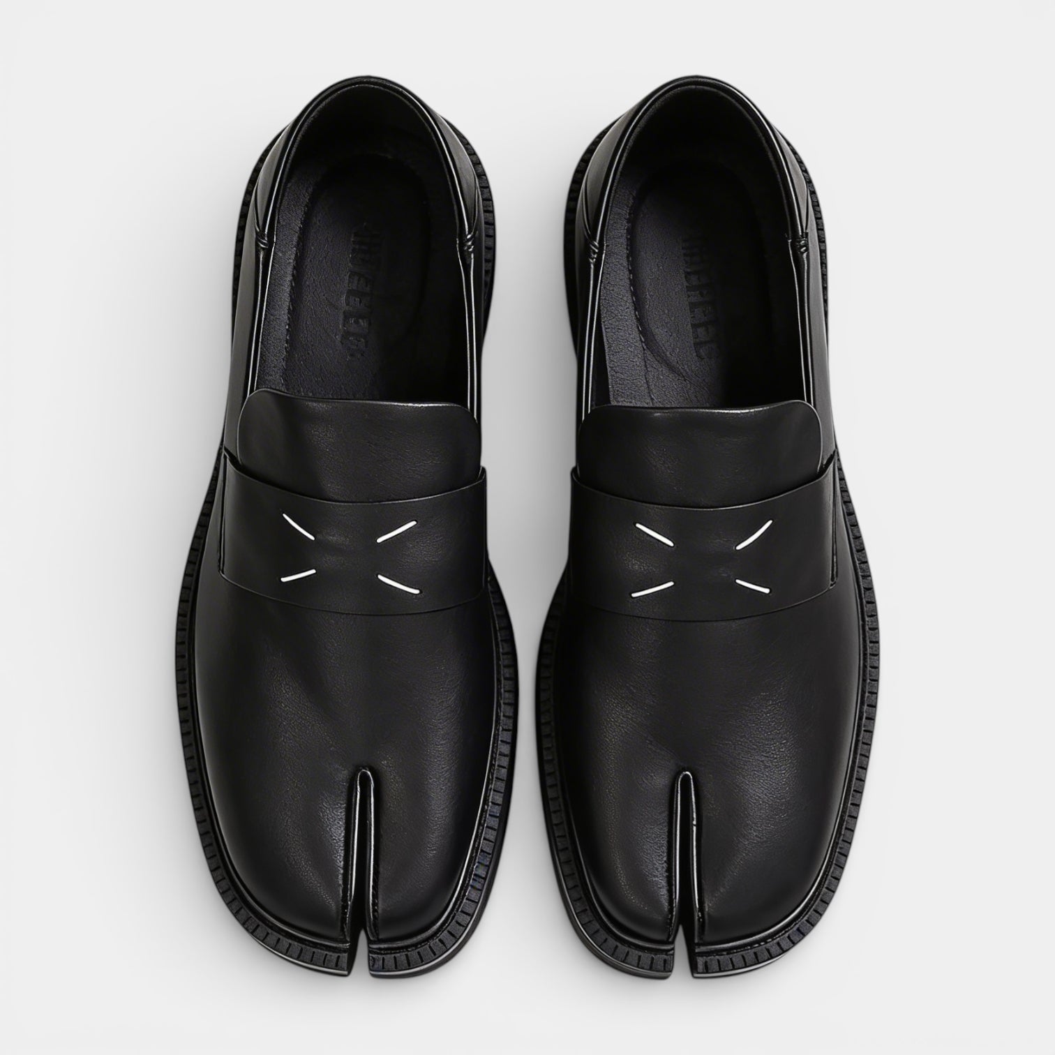 Split-Toe Loafer Dress Shoes Slip-On for Men