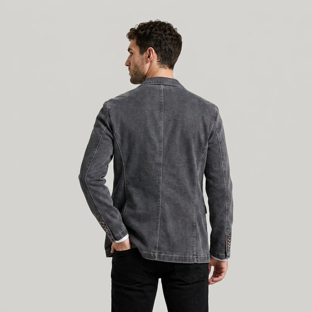 Cotton Blazer Lightweight Tailored Regular Fit for Men