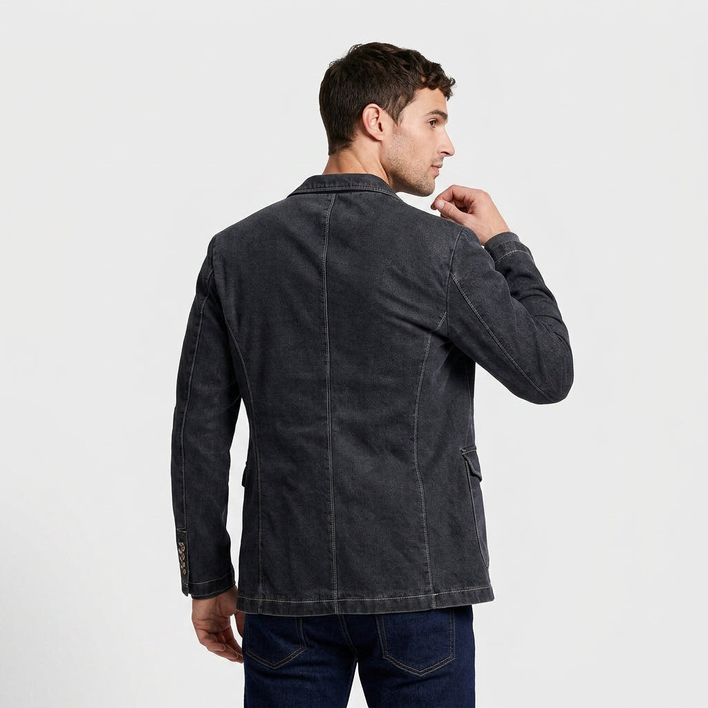 Cotton Blazer Lightweight Tailored Regular Fit for Men