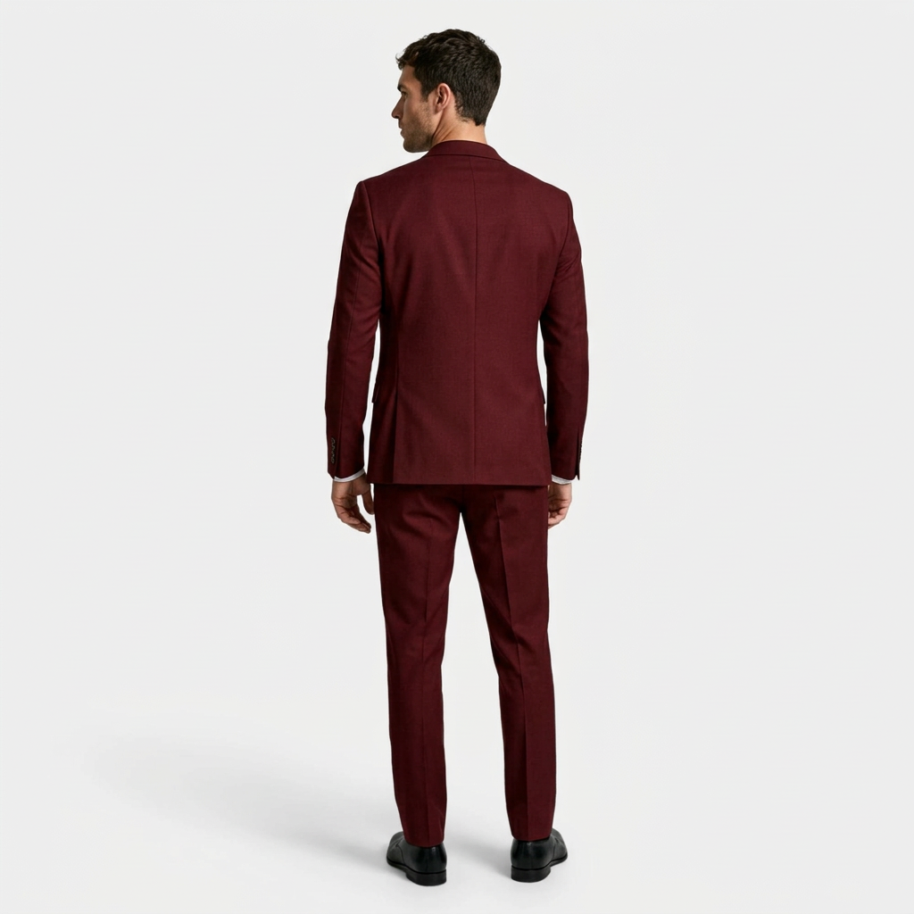 Three-Piece Suit Regular Fit Notch Lapel Woven for Men