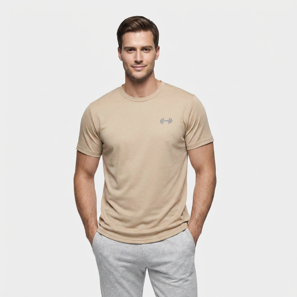 Casual T-Shirt Lightweight Breathable Short Sleeve for Men