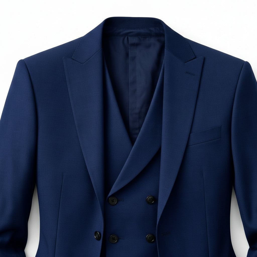 Three-Piece Suit Regular Fit Notch Lapel Woven for Men