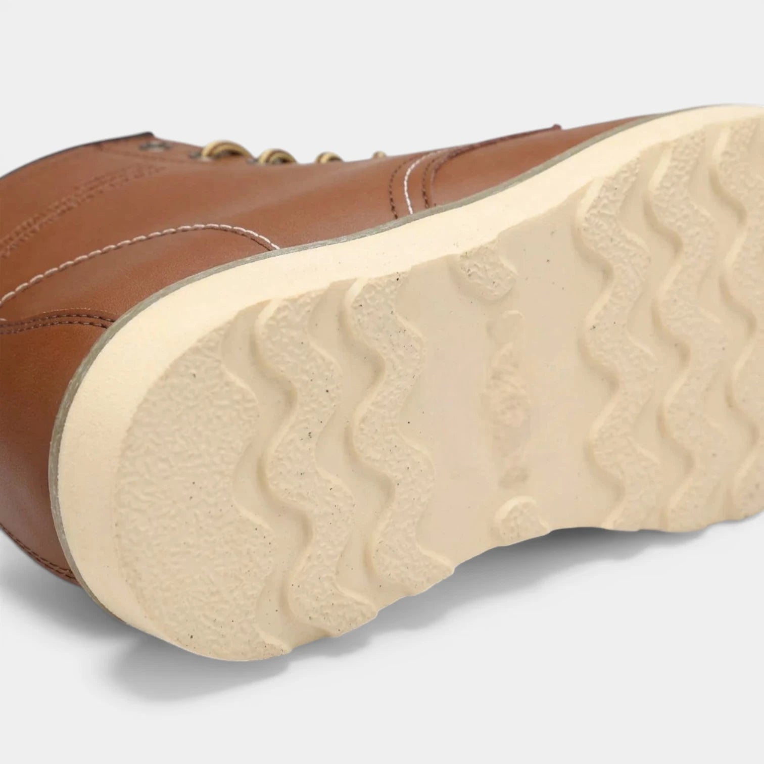 Contrast Stitch Lace-Up Ankle Boots for Men