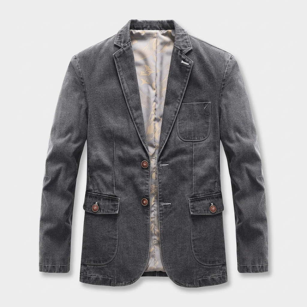 Cotton Blazer Lightweight Tailored Regular Fit for Men
