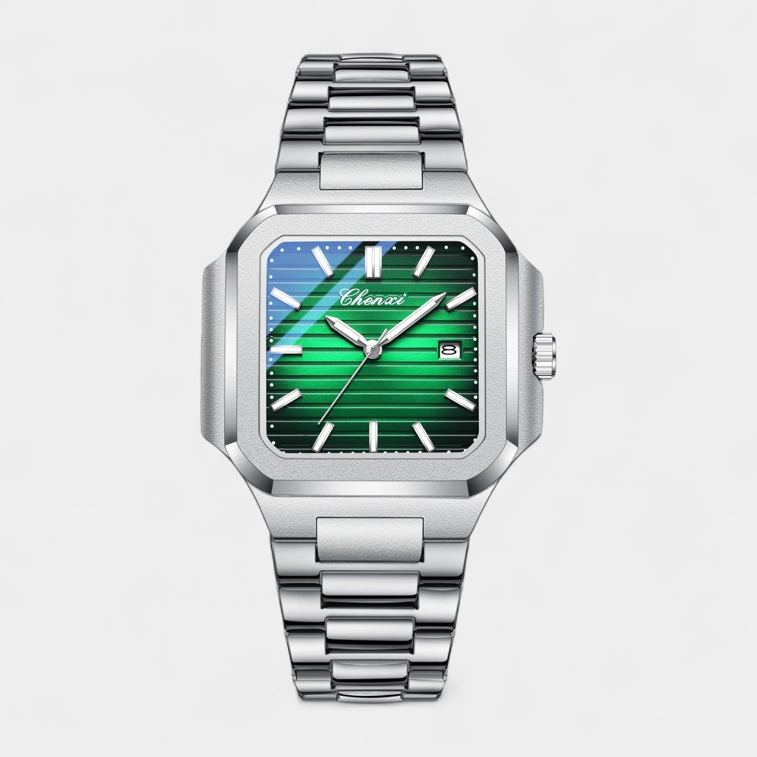 Vintares | Men’s Square Stainless Steel Quartz Watch