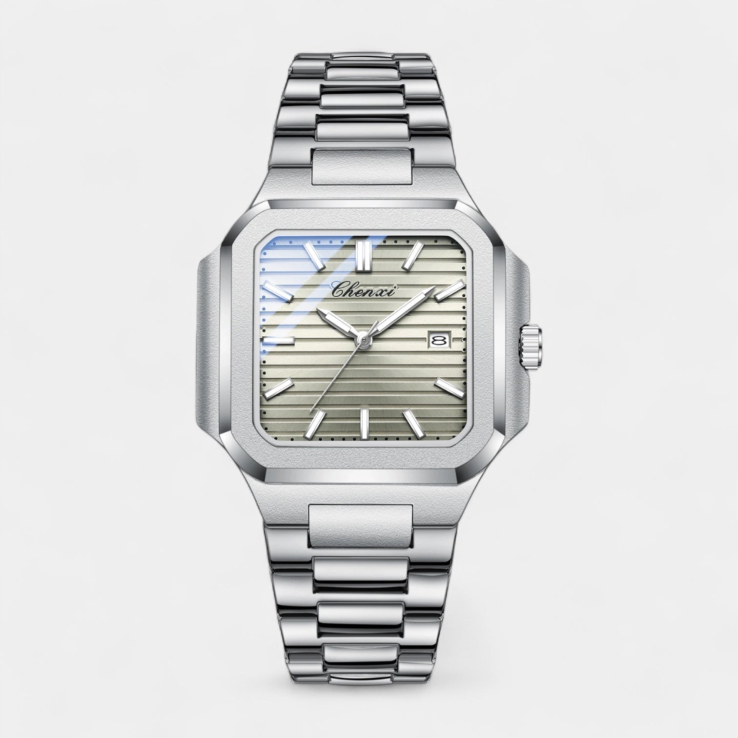 Vintares | Men’s Square Stainless Steel Quartz Watch