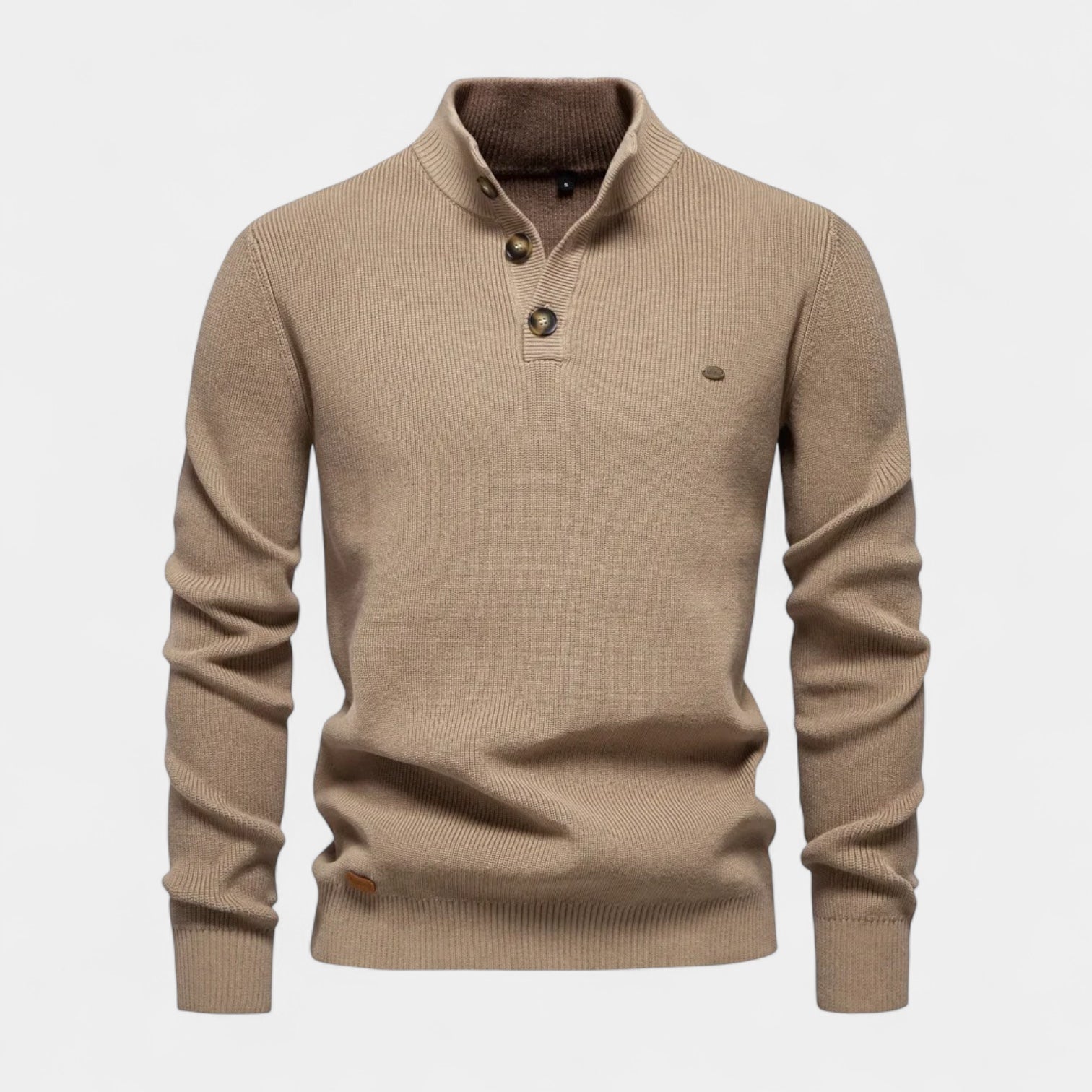 Vintares | Collared Knit Jumper for Men