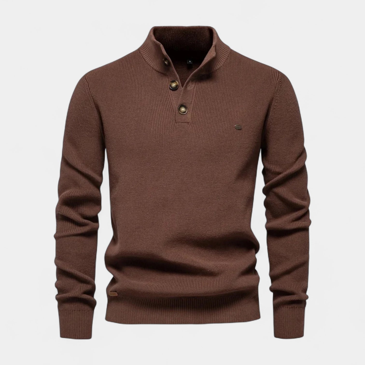 Vintares | Collared Knit Jumper for Men