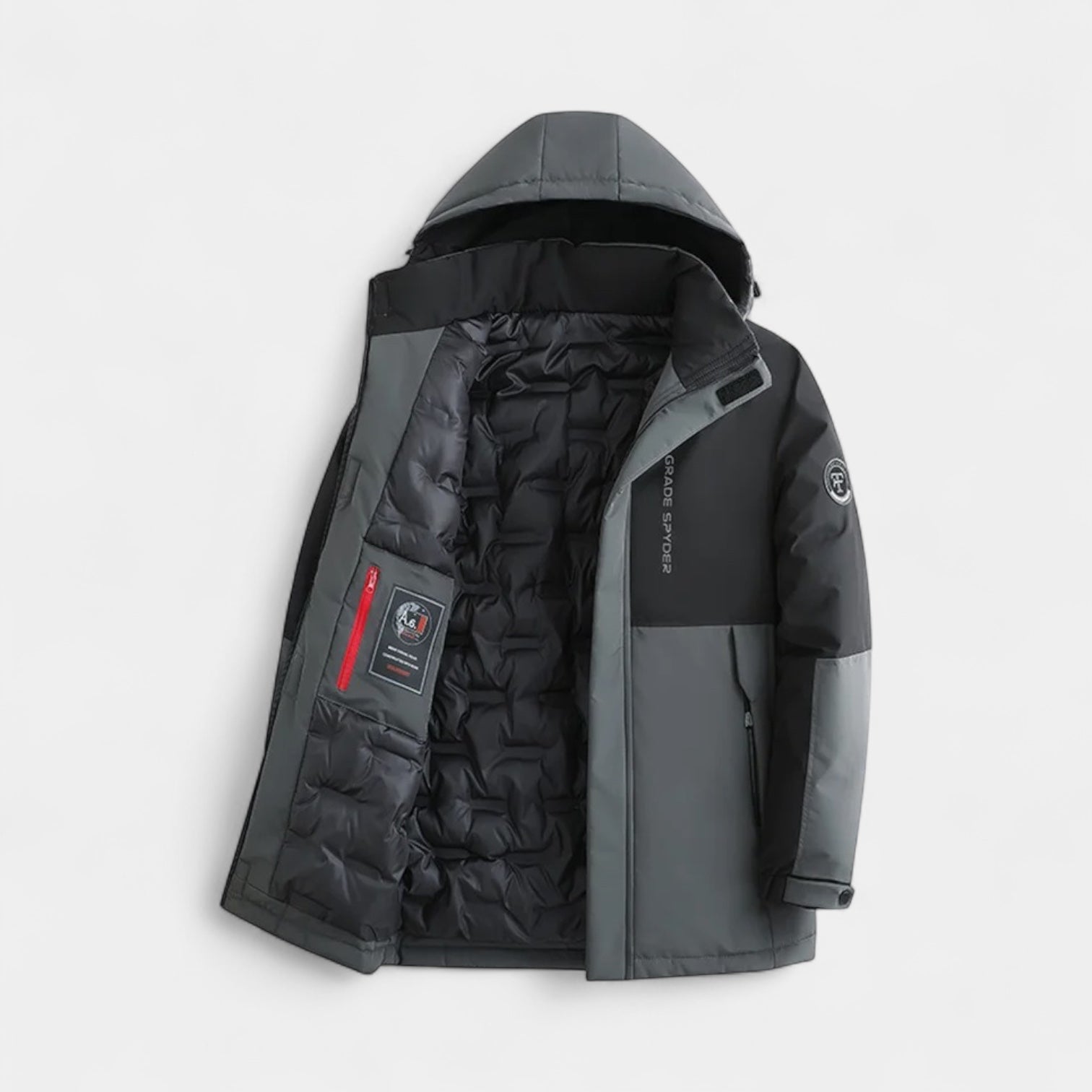 Vintares | Two-Tone Insulated Winter Parka for Men