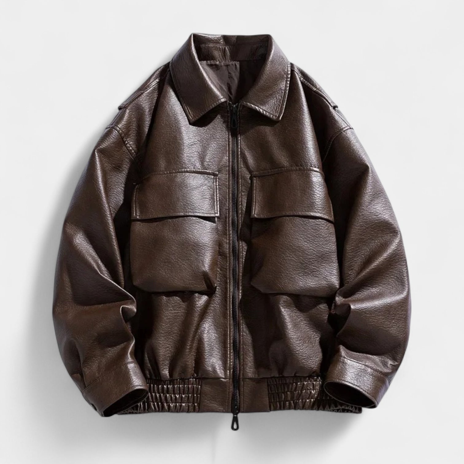Vintares | Leather Jacket for Men - Autumn