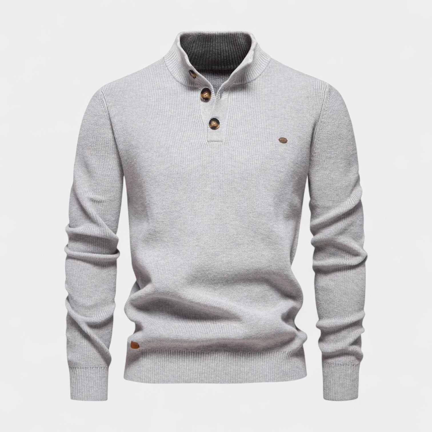 Vintares | Collared Knit Jumper for Men