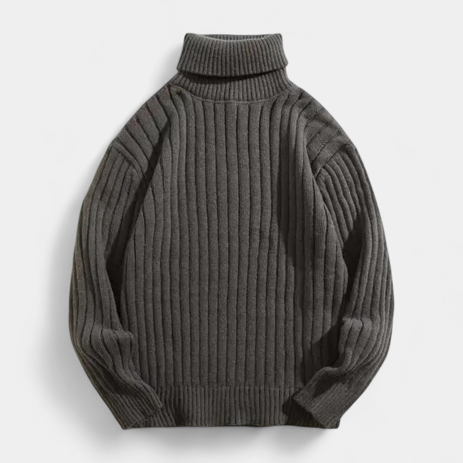 Vintares | Ribbed Knitted Turtleneck Sweater
