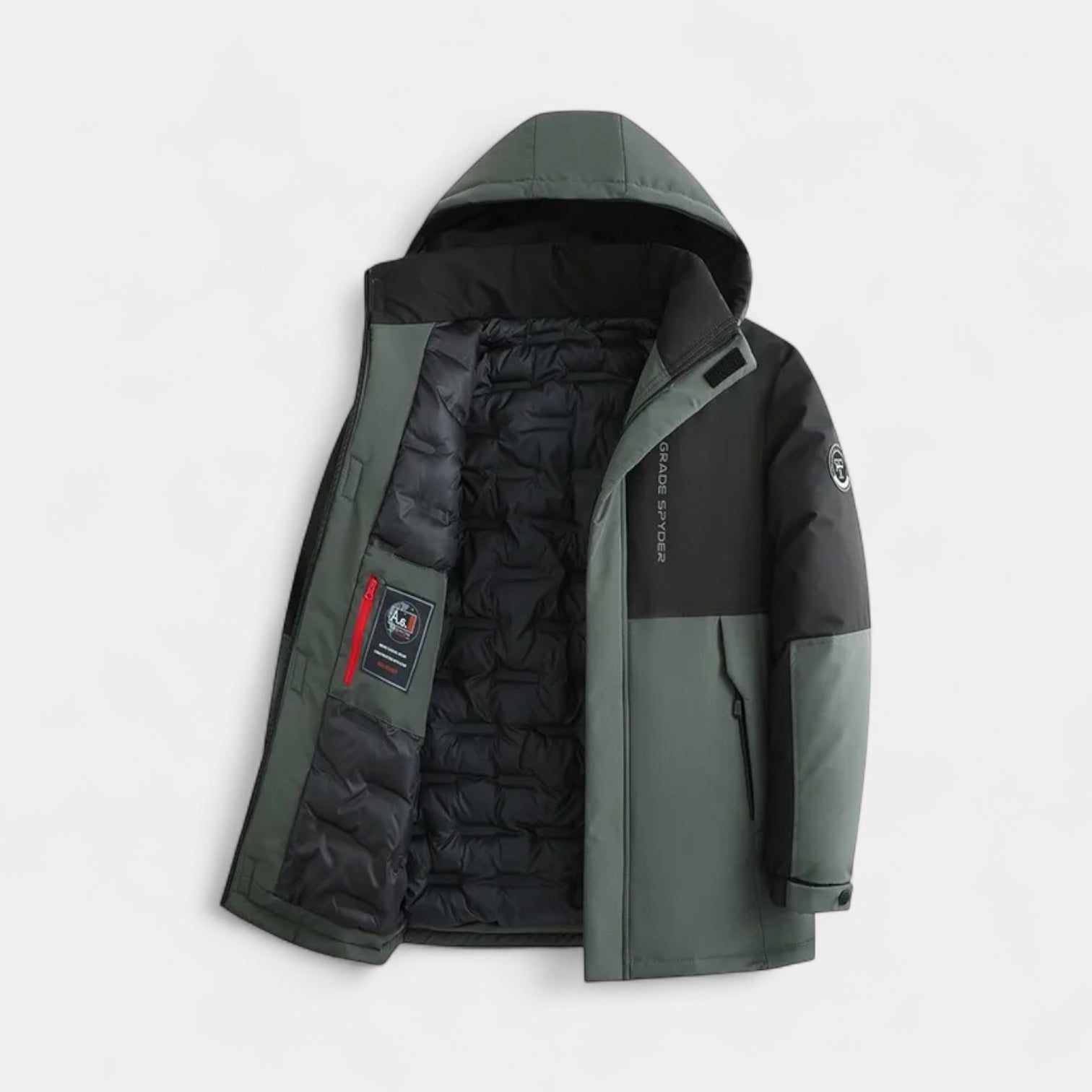 Vintares | Two-Tone Insulated Winter Parka for Men