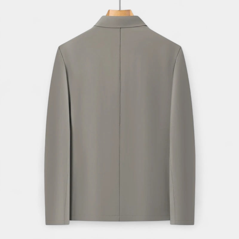 Vintares | Classic Bomber with Collar for Men - Full Zip Business Jacket