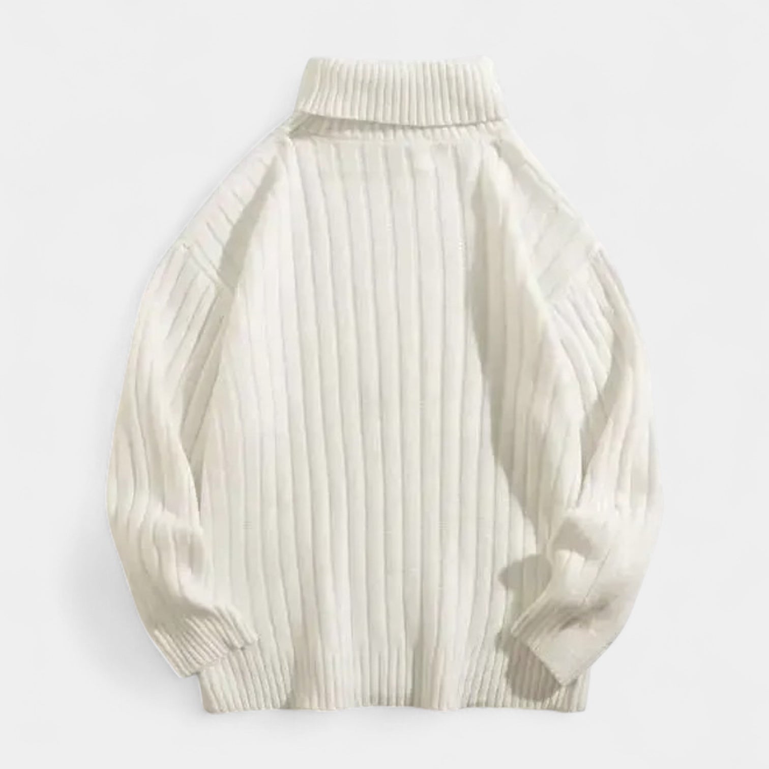 Vintares | Ribbed Knitted Turtleneck Sweater