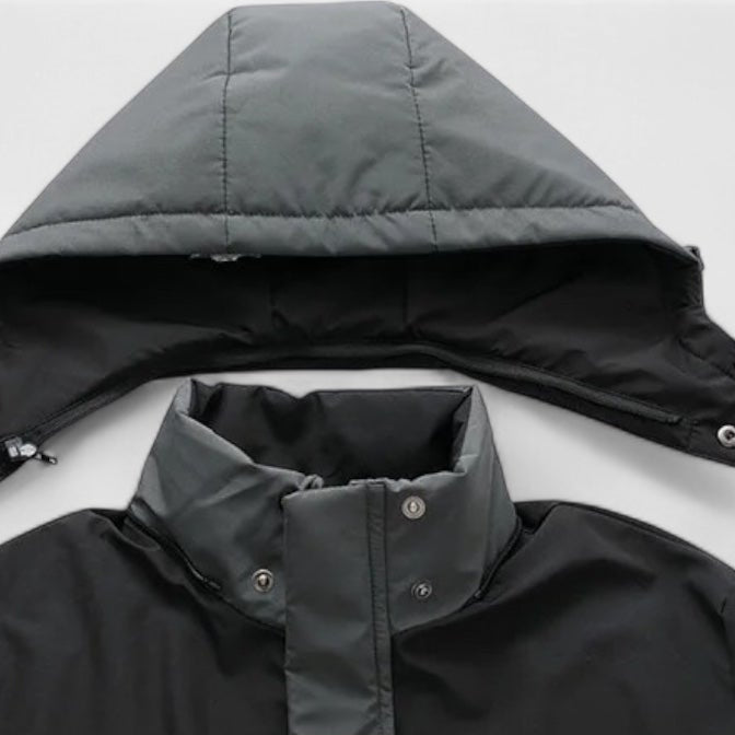 Vintares | Two-Tone Insulated Winter Parka for Men