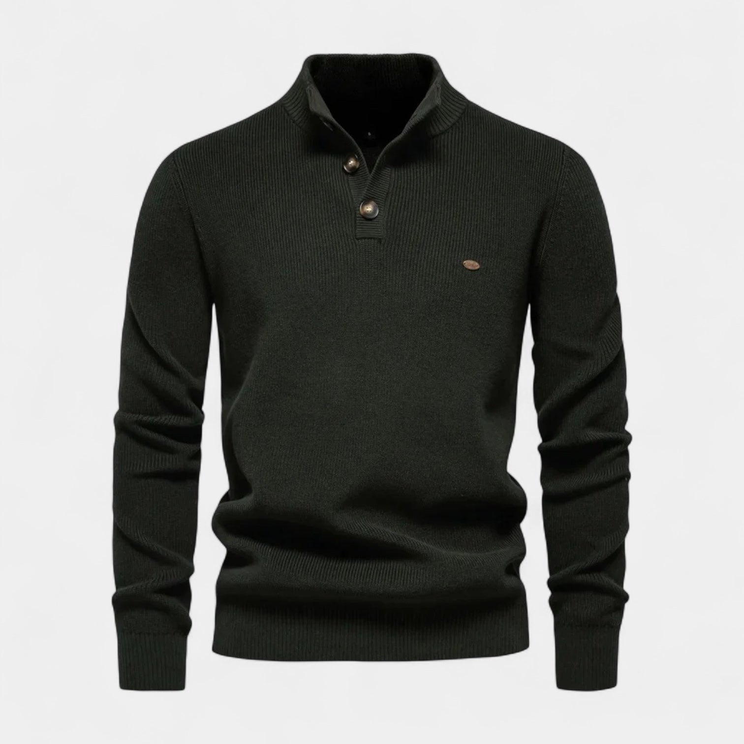 Vintares | Collared Knit Jumper for Men