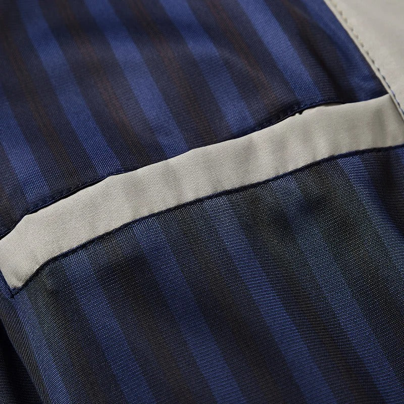 Vintares | Classic Bomber with Collar for Men - Full Zip Business Jacket