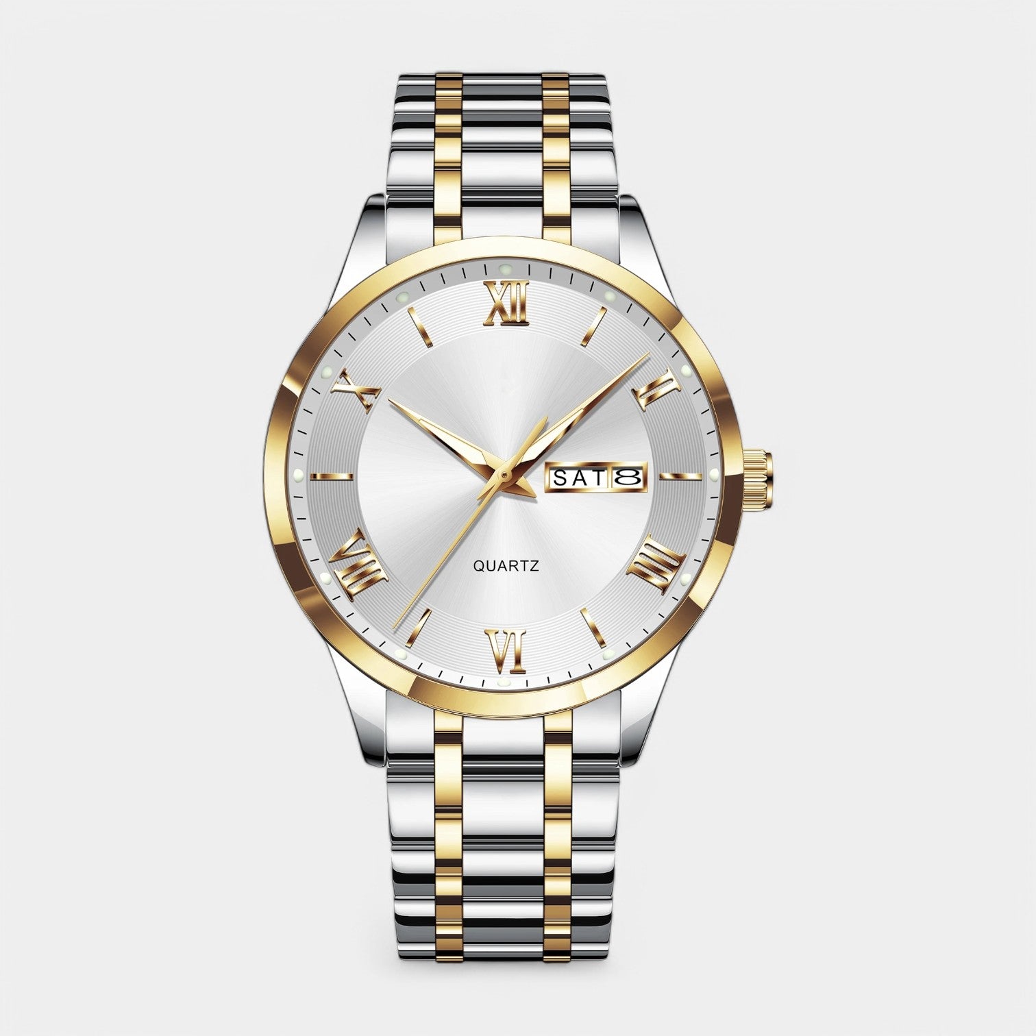 Vintares | Prestige Gold Stainless Steel Watch for Men