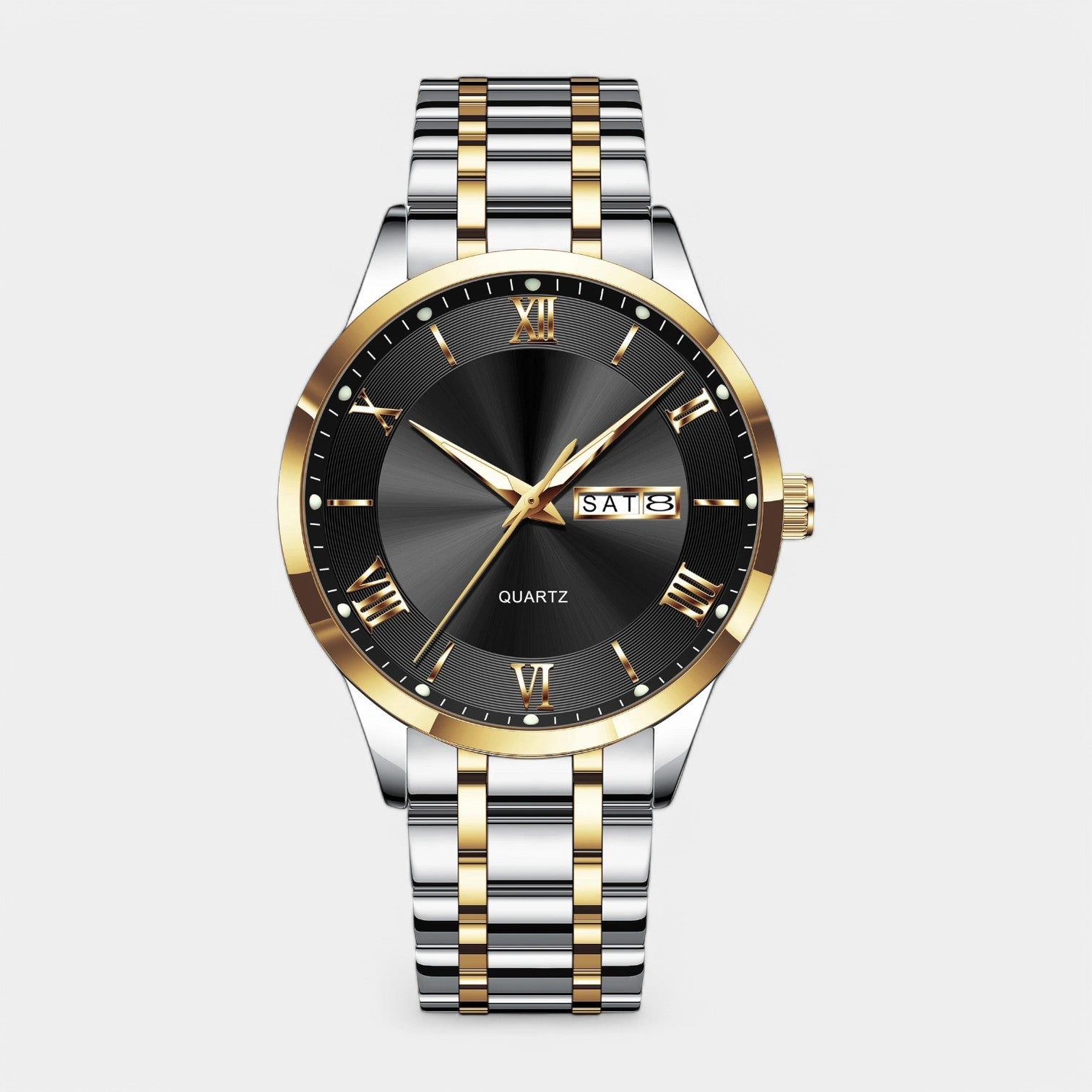 Vintares | Prestige Gold Stainless Steel Watch for Men