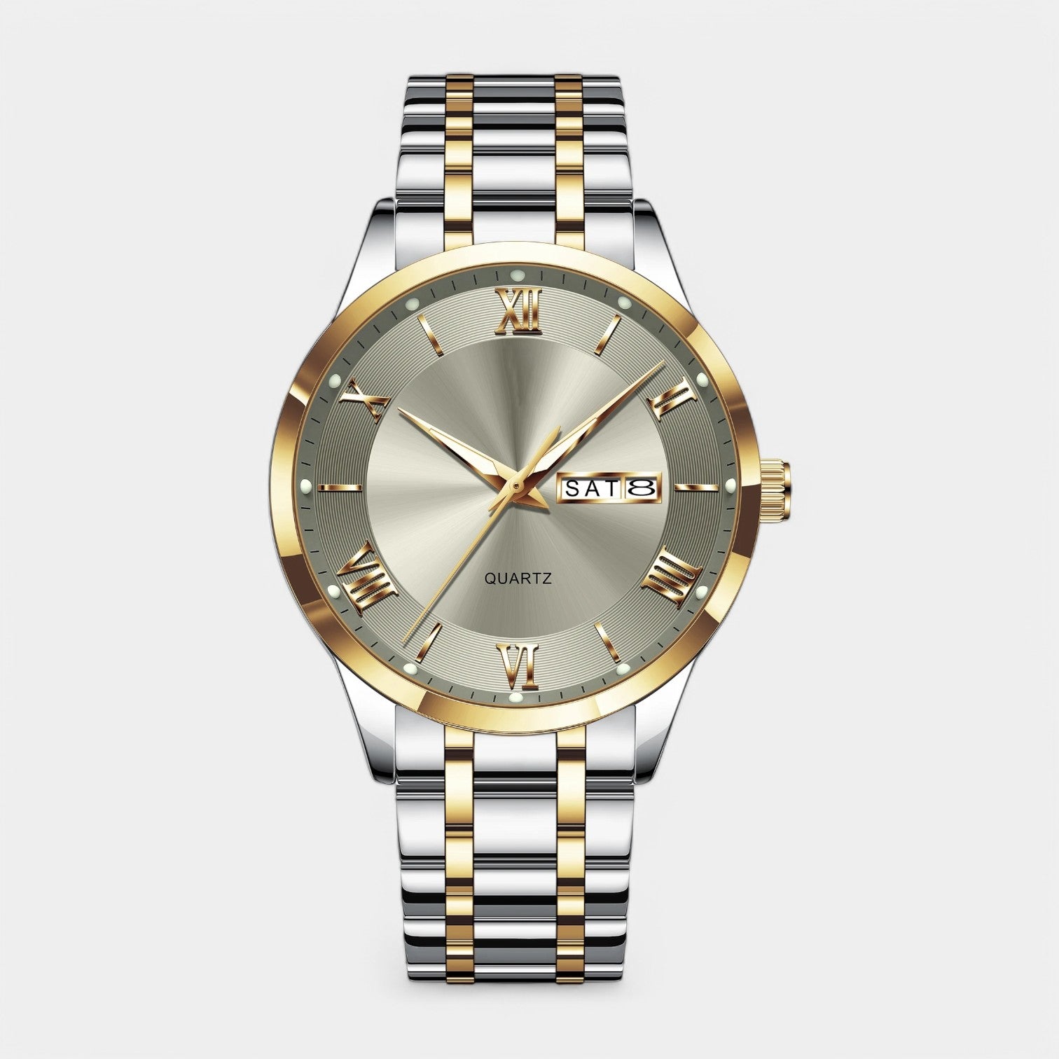 Vintares | Prestige Gold Stainless Steel Watch for Men