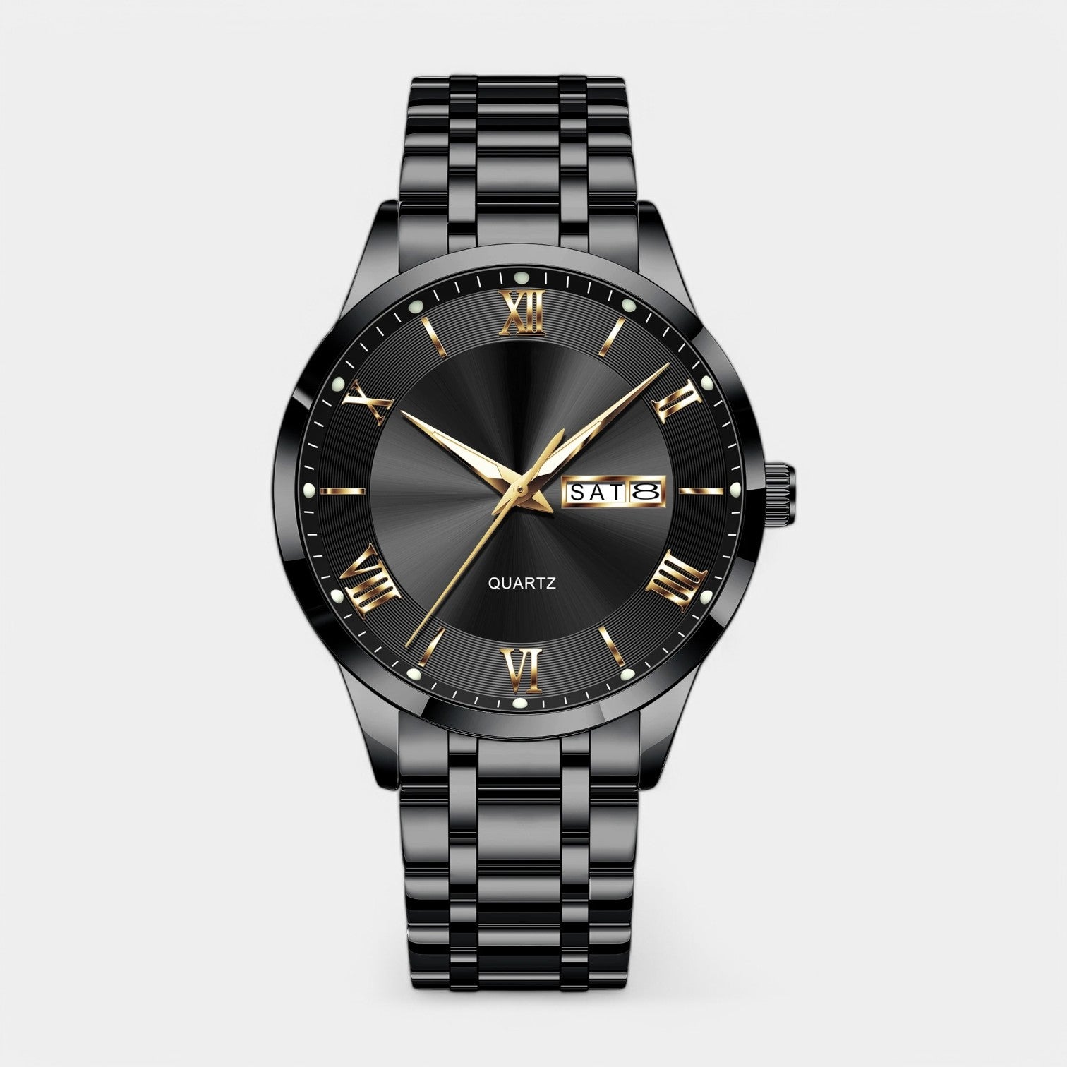 Vintares | Prestige Gold Stainless Steel Watch for Men