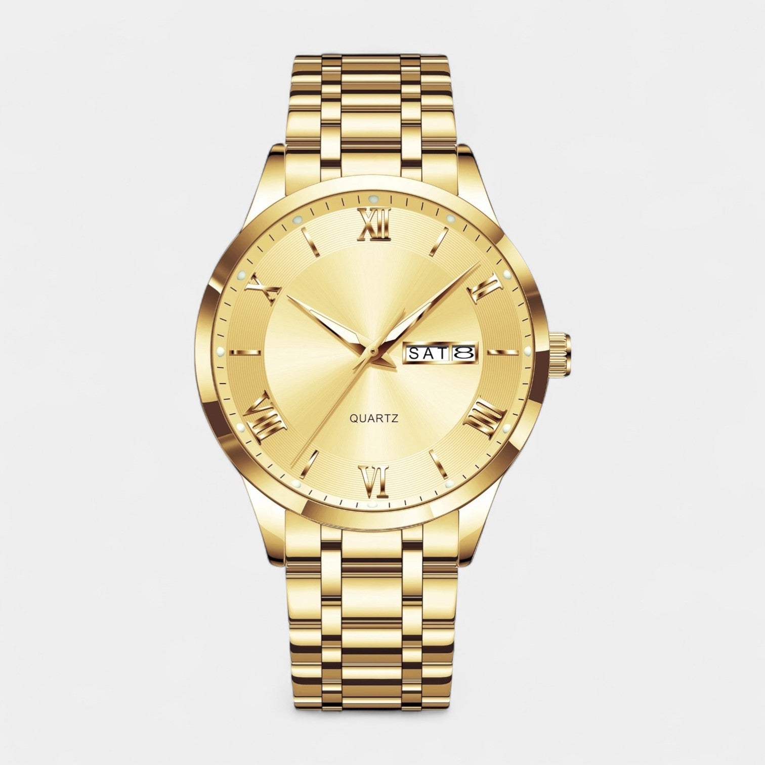 Vintares | Prestige Gold Stainless Steel Watch for Men