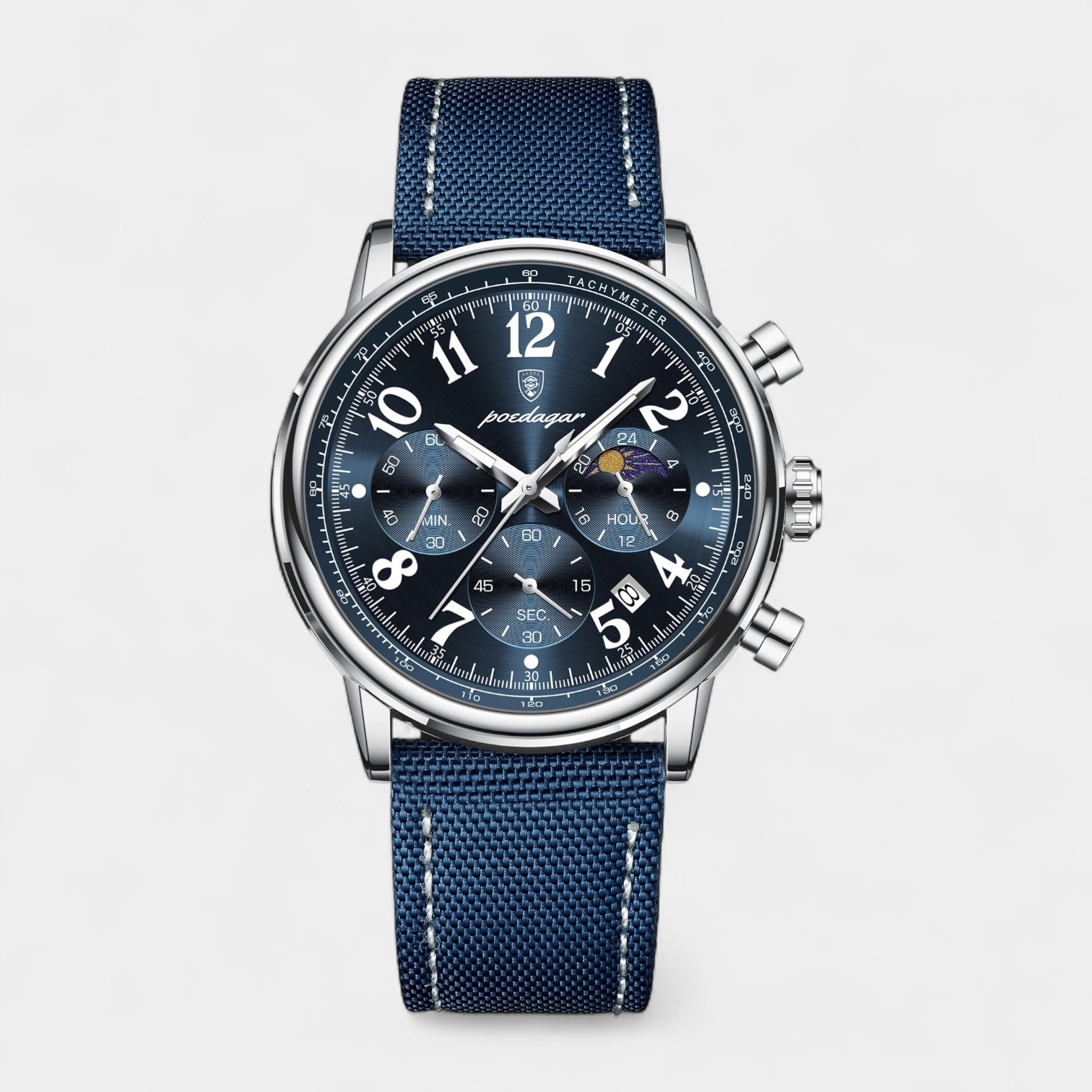 Vintares | Men's Classic Leather Strap Timepiece - Watch