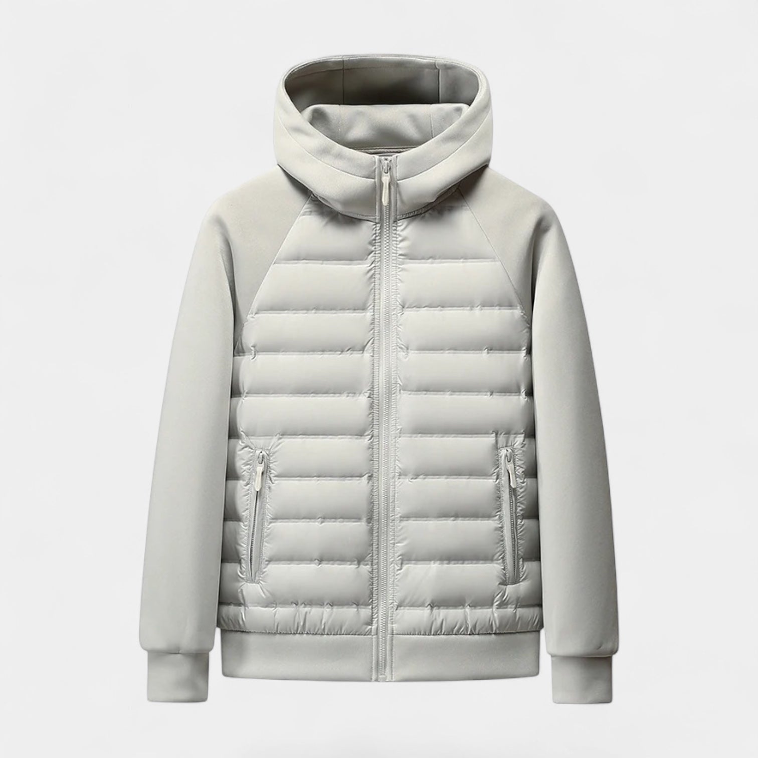 Vintares | Lightweight Down Puffer Jacket - Softshell with Hood