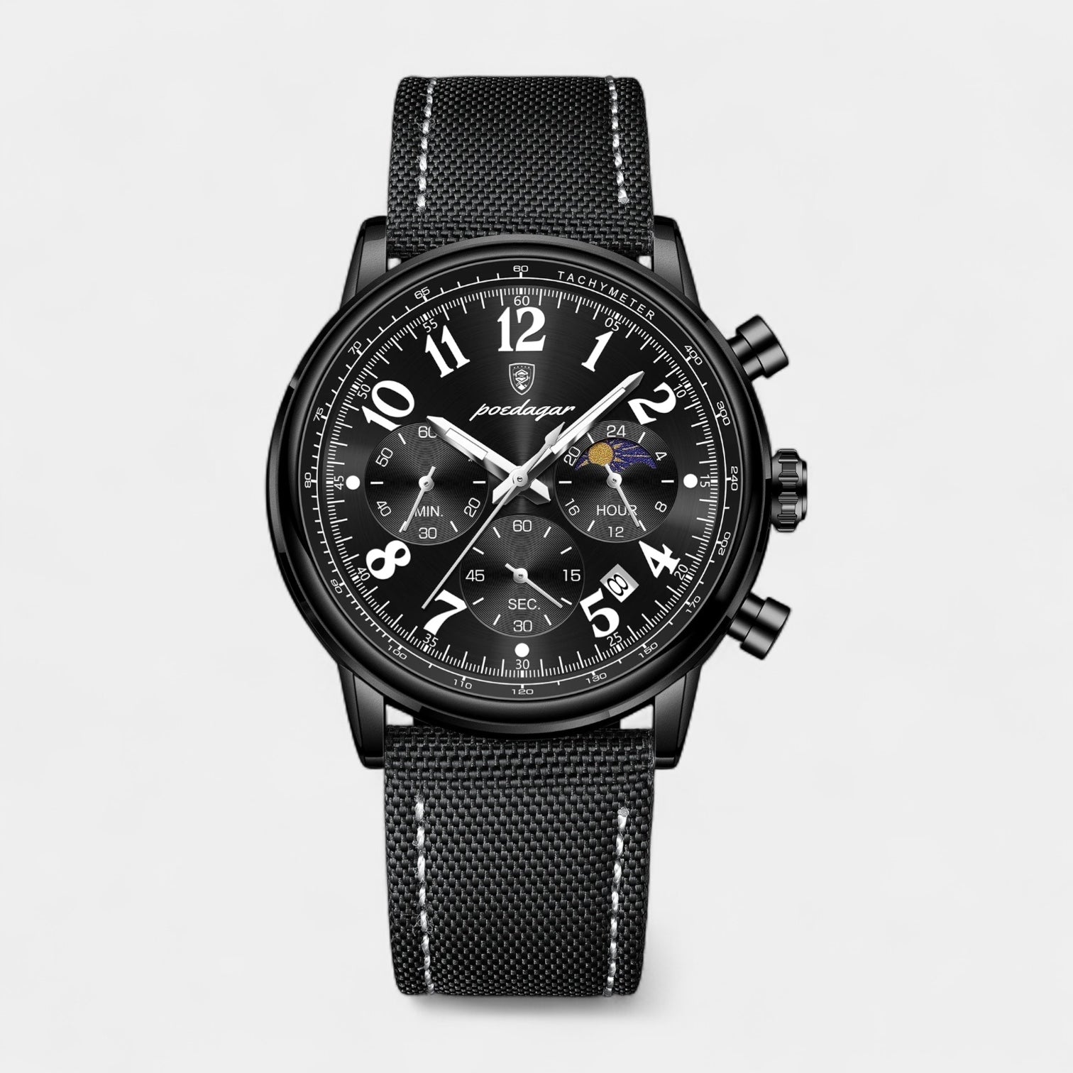 Vintares | Men's Classic Leather Strap Timepiece - Watch