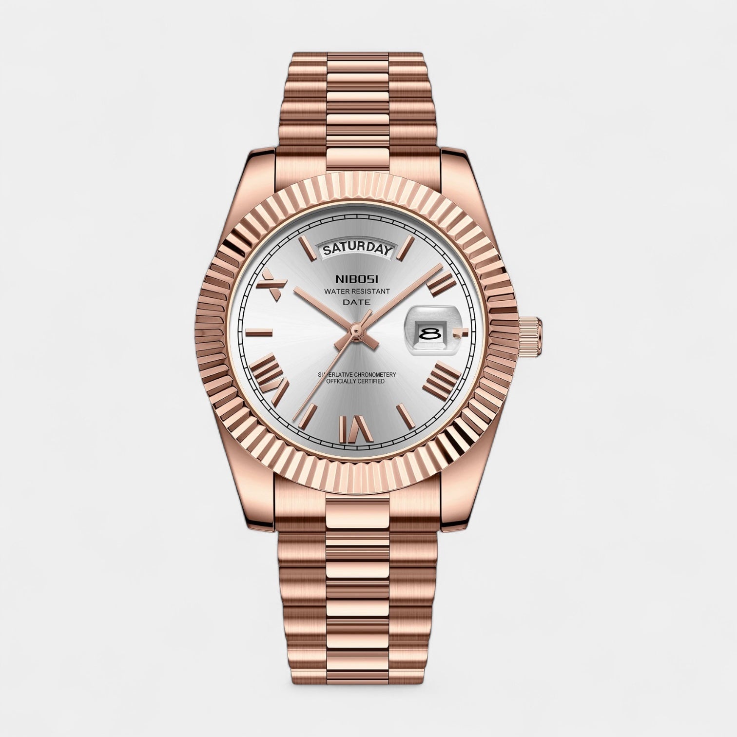 Vintares | Men's Datenight Watch Rose Gold