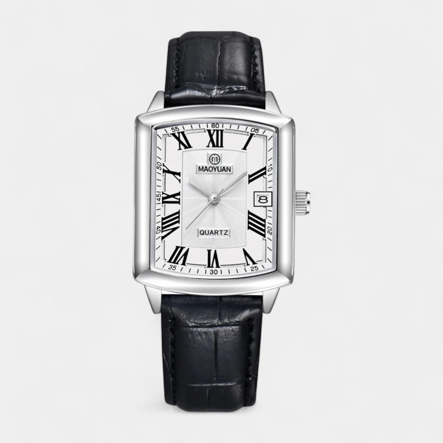 Vintares | Carter Roman Date Watch - Leather Band