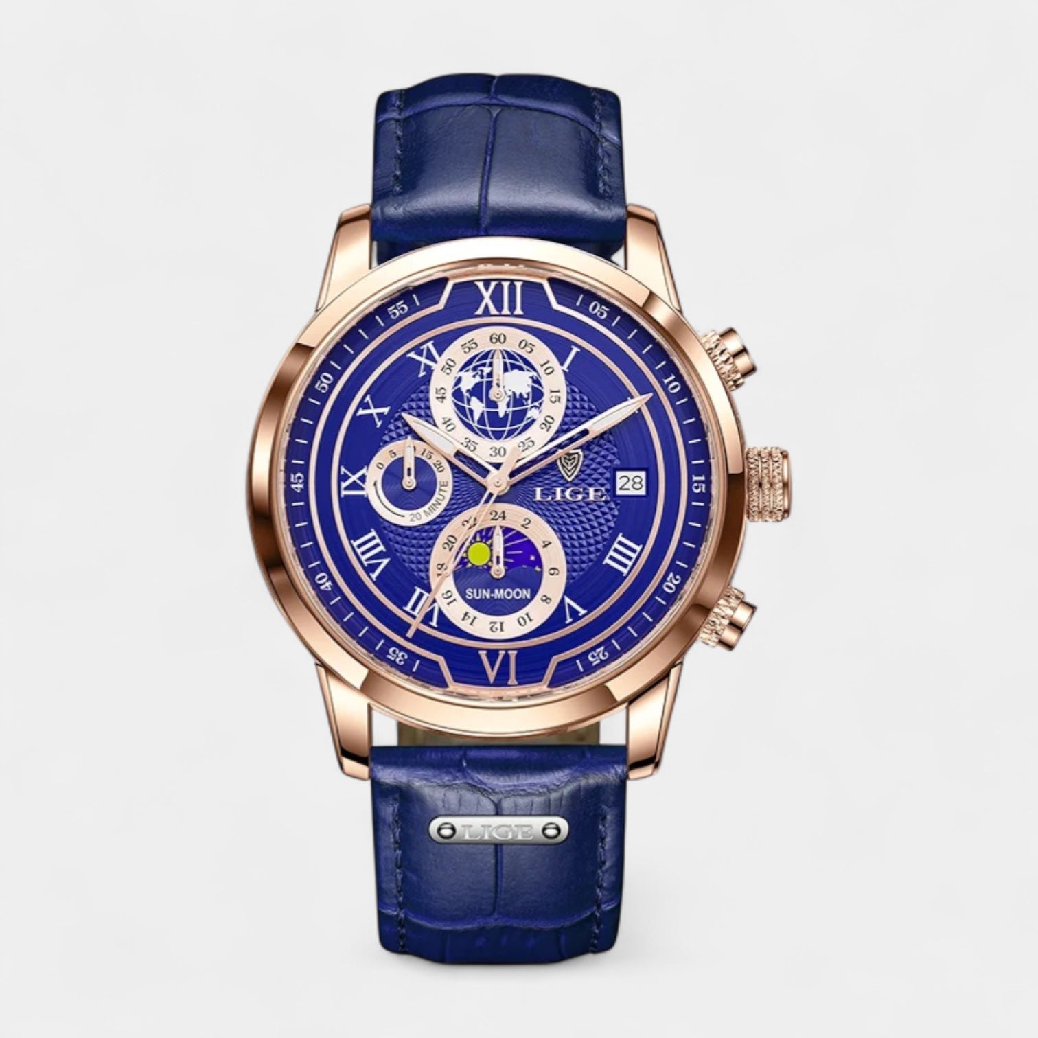 Vintares | Men’s Chronograph Moonphase Quartz Watch