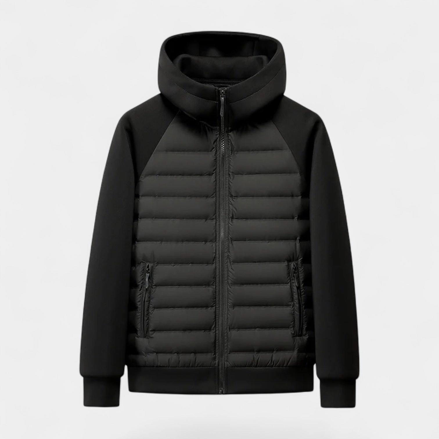 Vintares | Lightweight Down Puffer Jacket - Softshell with Hood