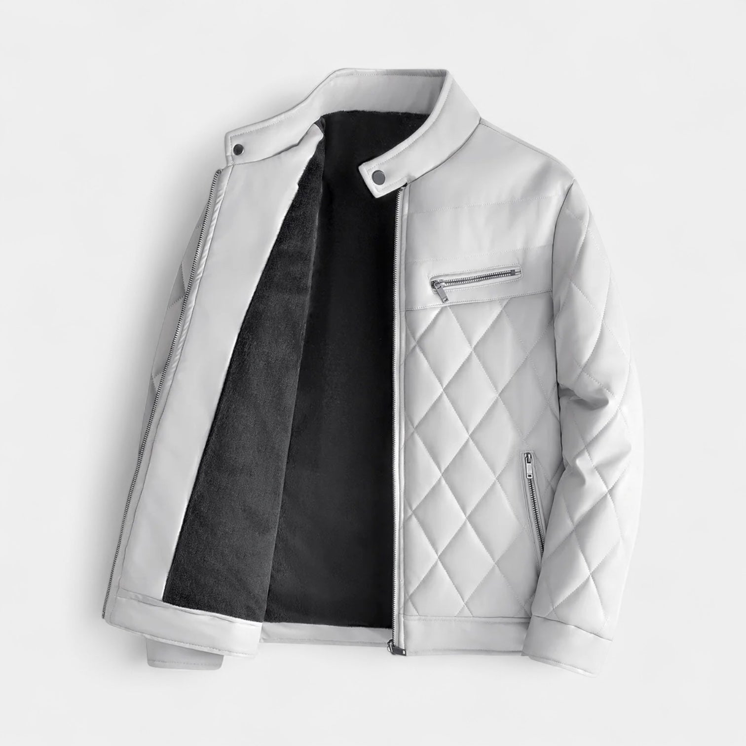 Vintares | Padded Biker Jacket for Men