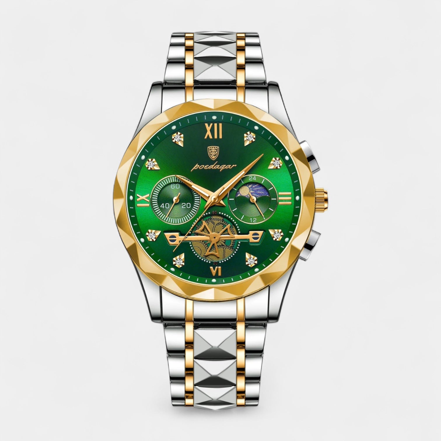 Vintares | Men’s Two-Tone Stainless Steel Chronograph Quartz Business Watch