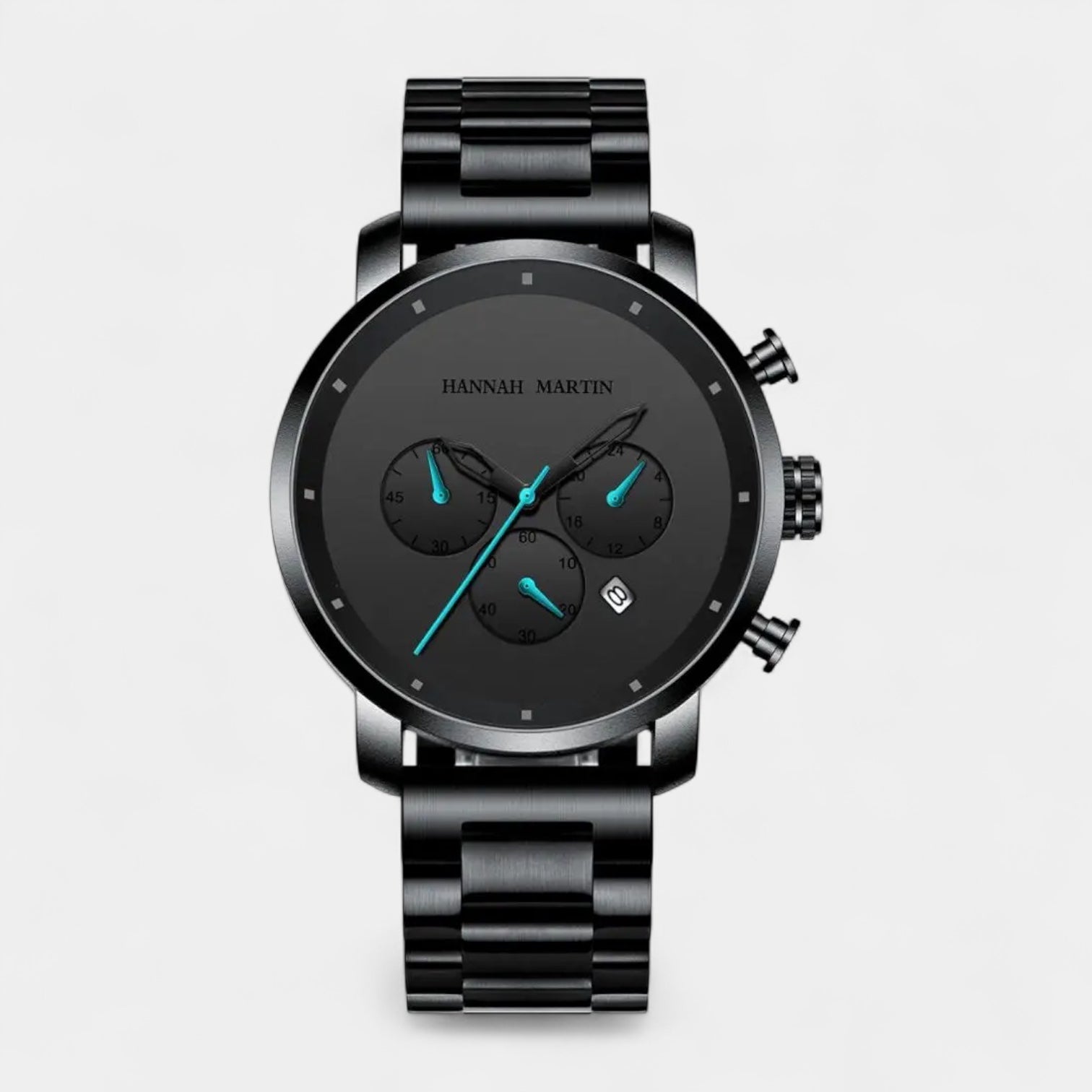 Vintares | All Black Chronograph Watch