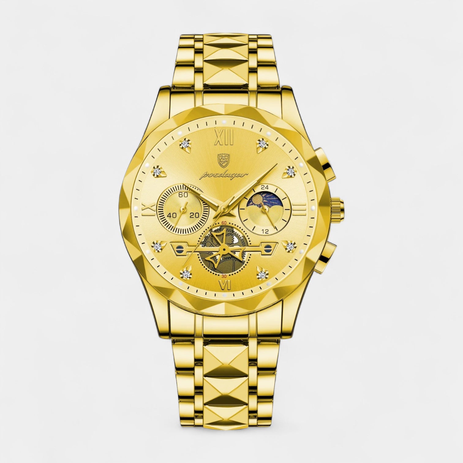 Vintares | Men’s Two-Tone Stainless Steel Chronograph Quartz Business Watch