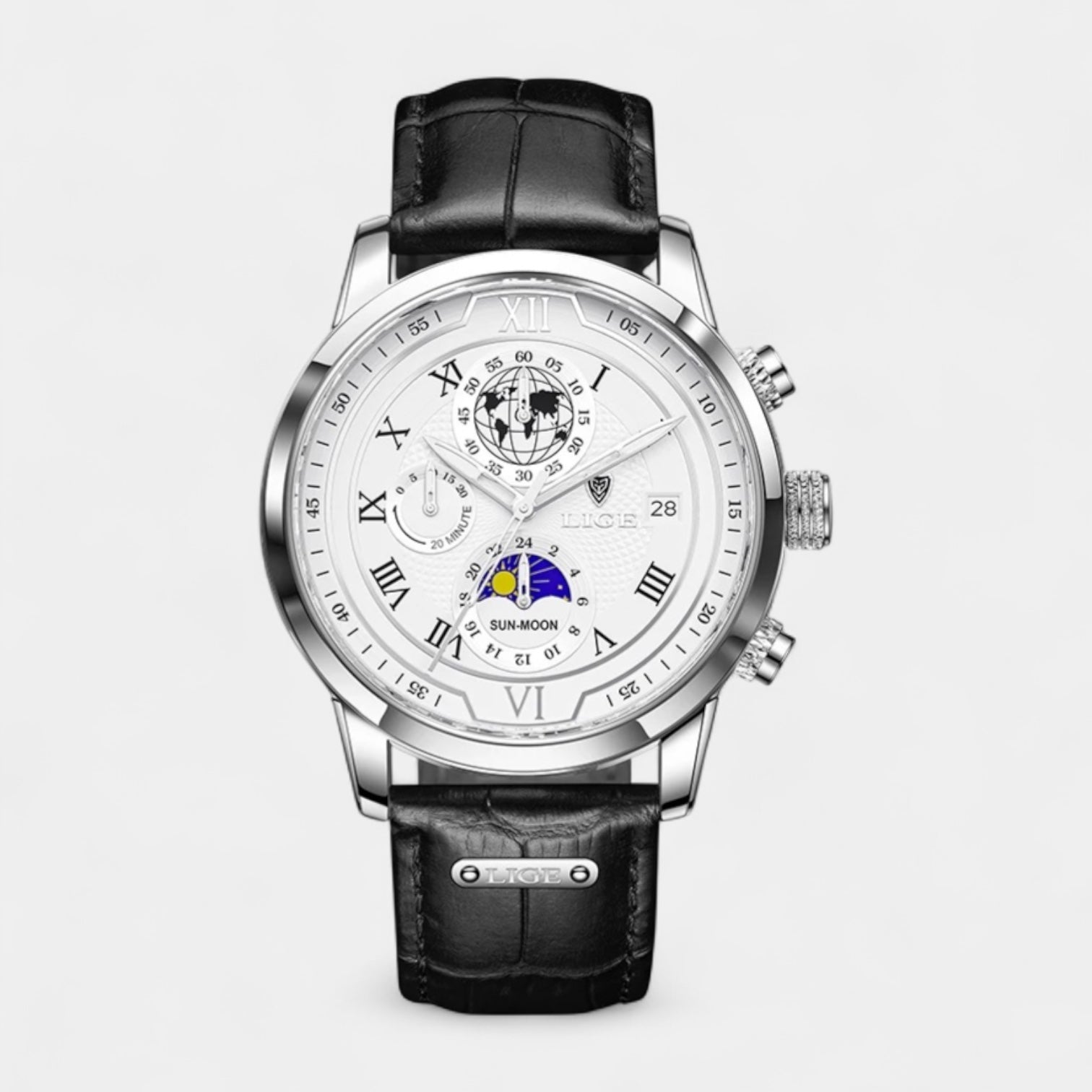 Vintares | Men’s Chronograph Moonphase Quartz Watch