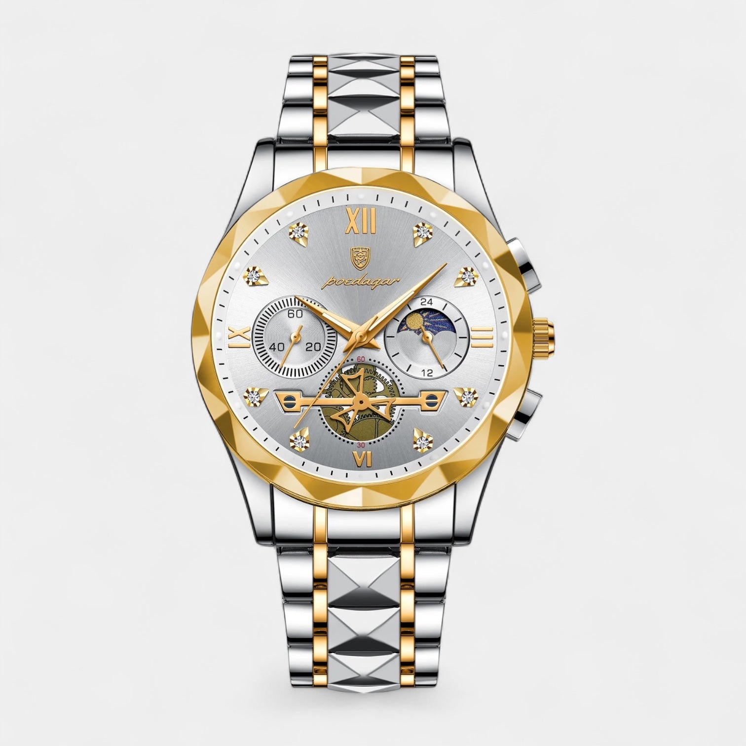 Vintares | Men’s Two-Tone Stainless Steel Chronograph Quartz Business Watch