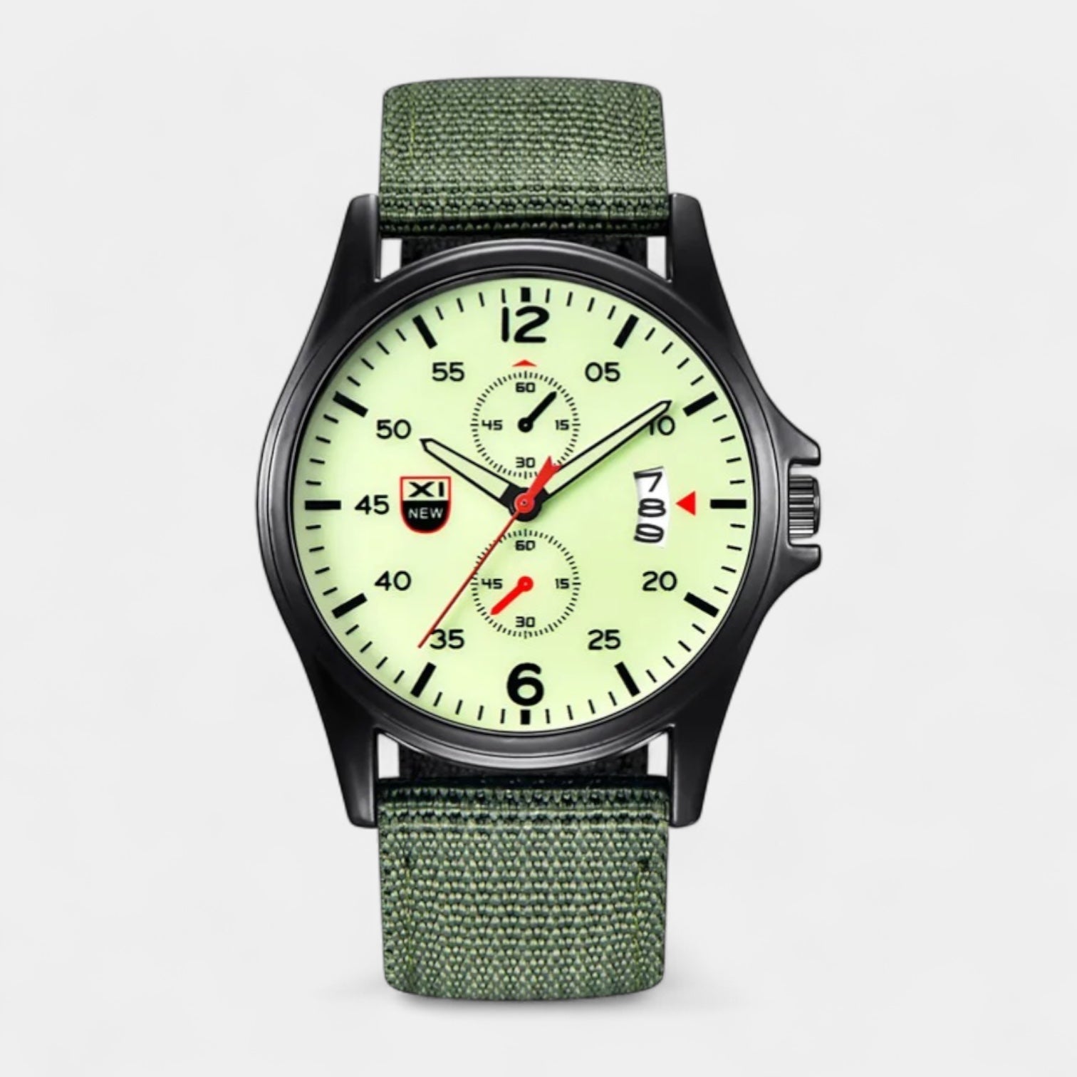 Vintares | Men's Military 40 mm Watch, Sports Band
