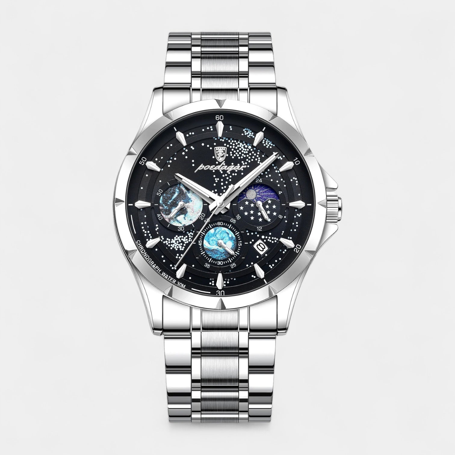 Vintares | Men's Stainless Steel Business Watch
